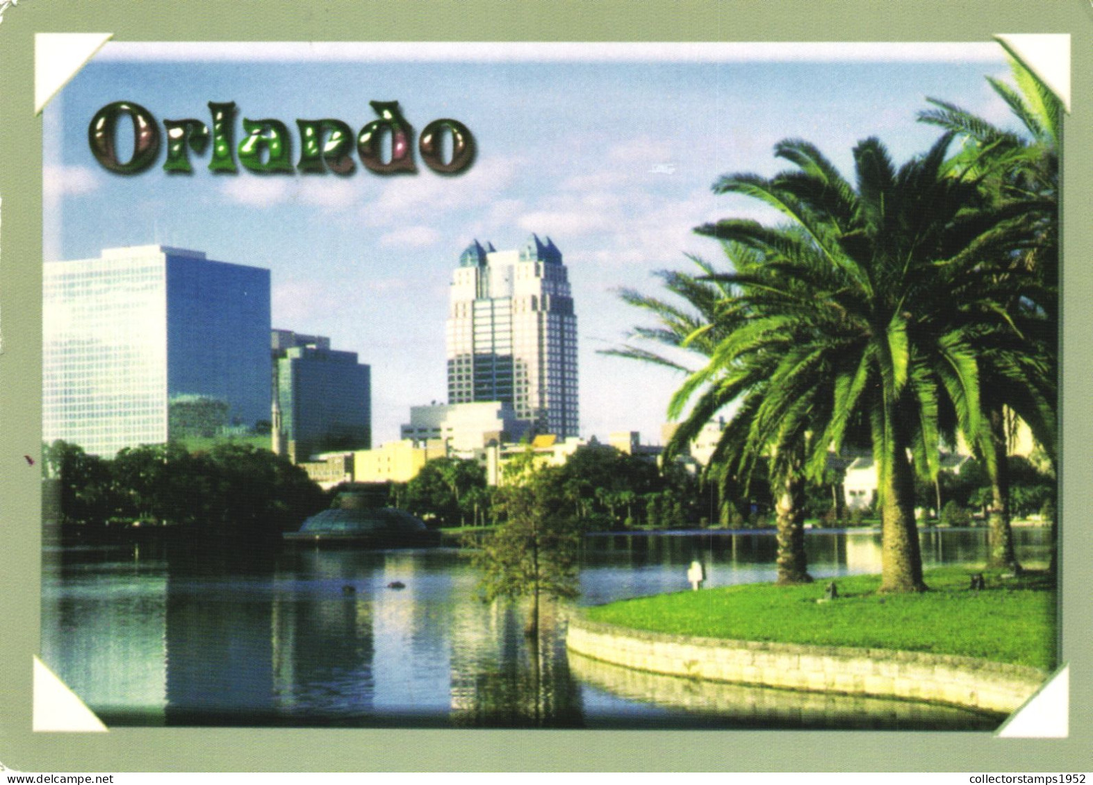 ORLANDO, FLORIDA, ARCHITECTURE, LAKE, UNITED STATES, POSTCARD - Orlando