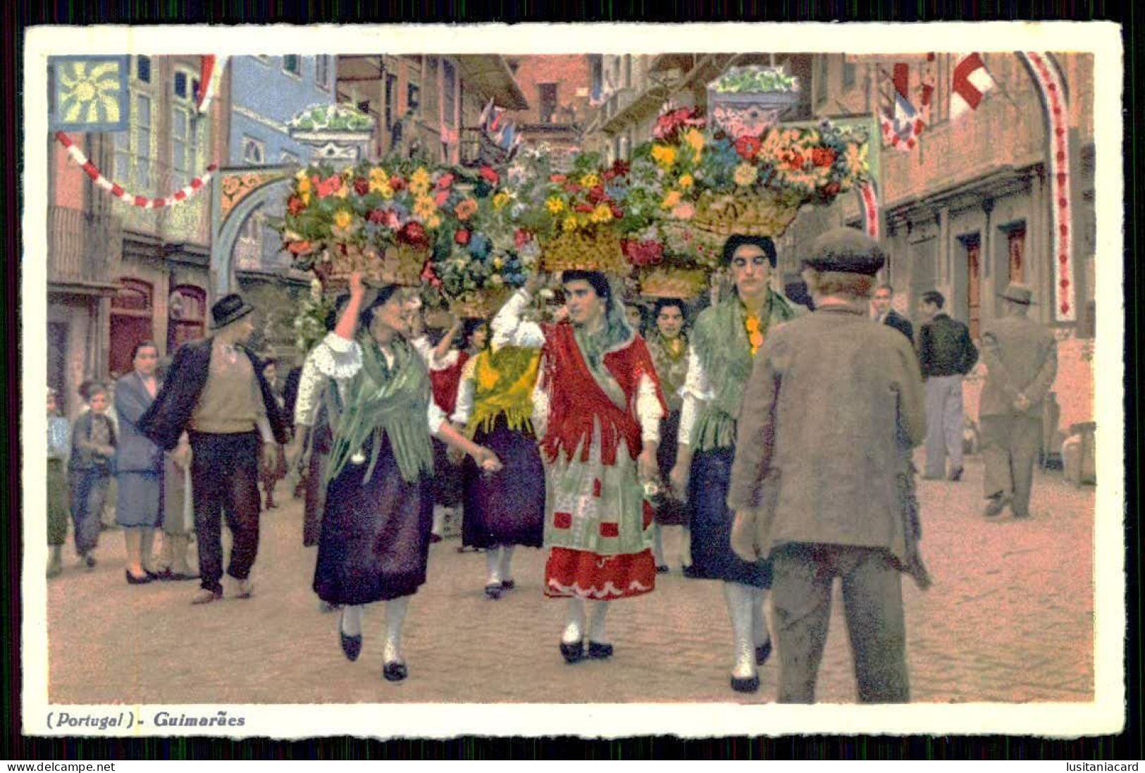 GUIMARÃES - ROMARIAS - "No Seu Maior Dia Festivo" Gualterianas" (Ed. De C.Conseil De Vasconcelos Nº 146)carte Postale - Braga