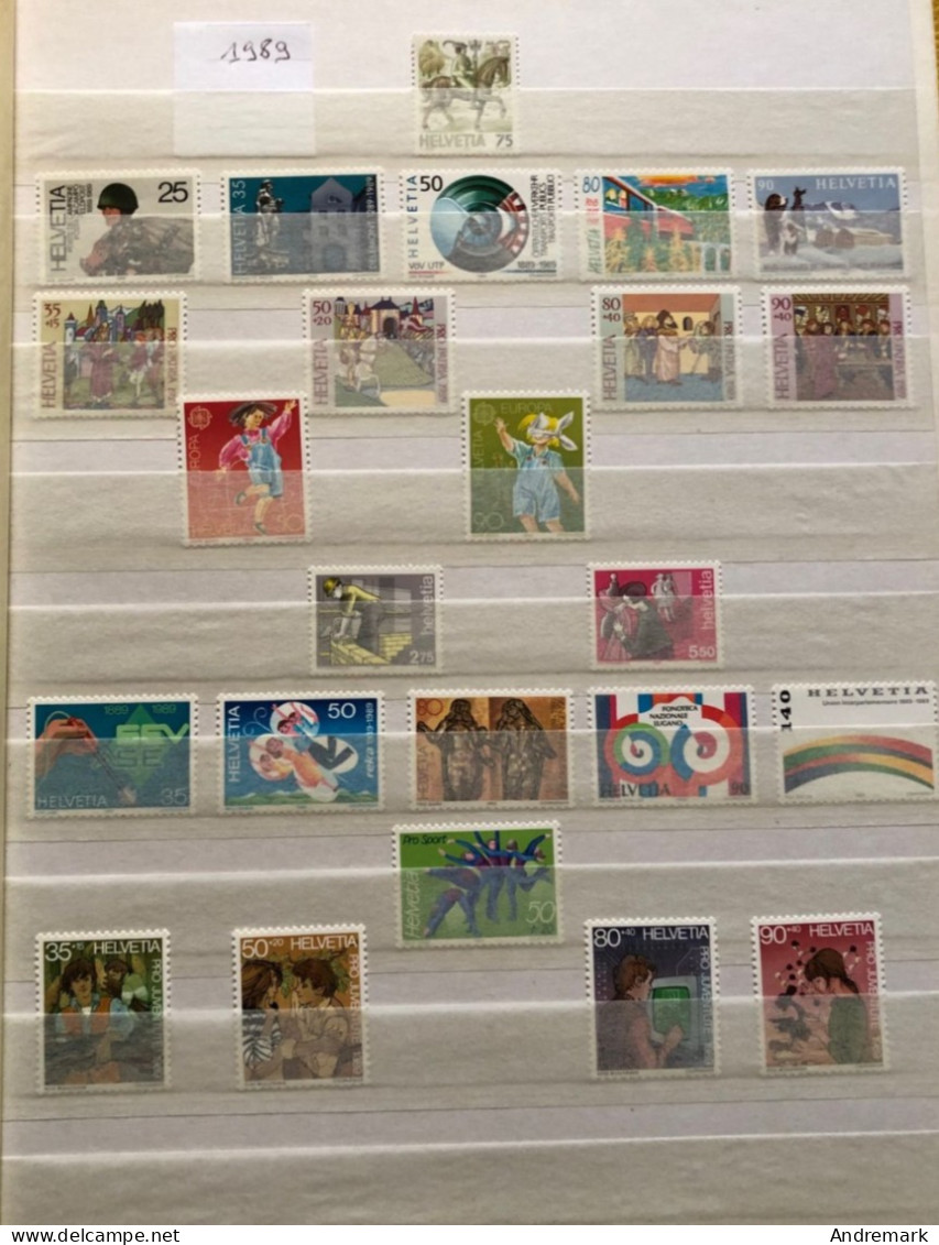 Suisse Timbres Neufs 1989 Année Complète - Nuovi