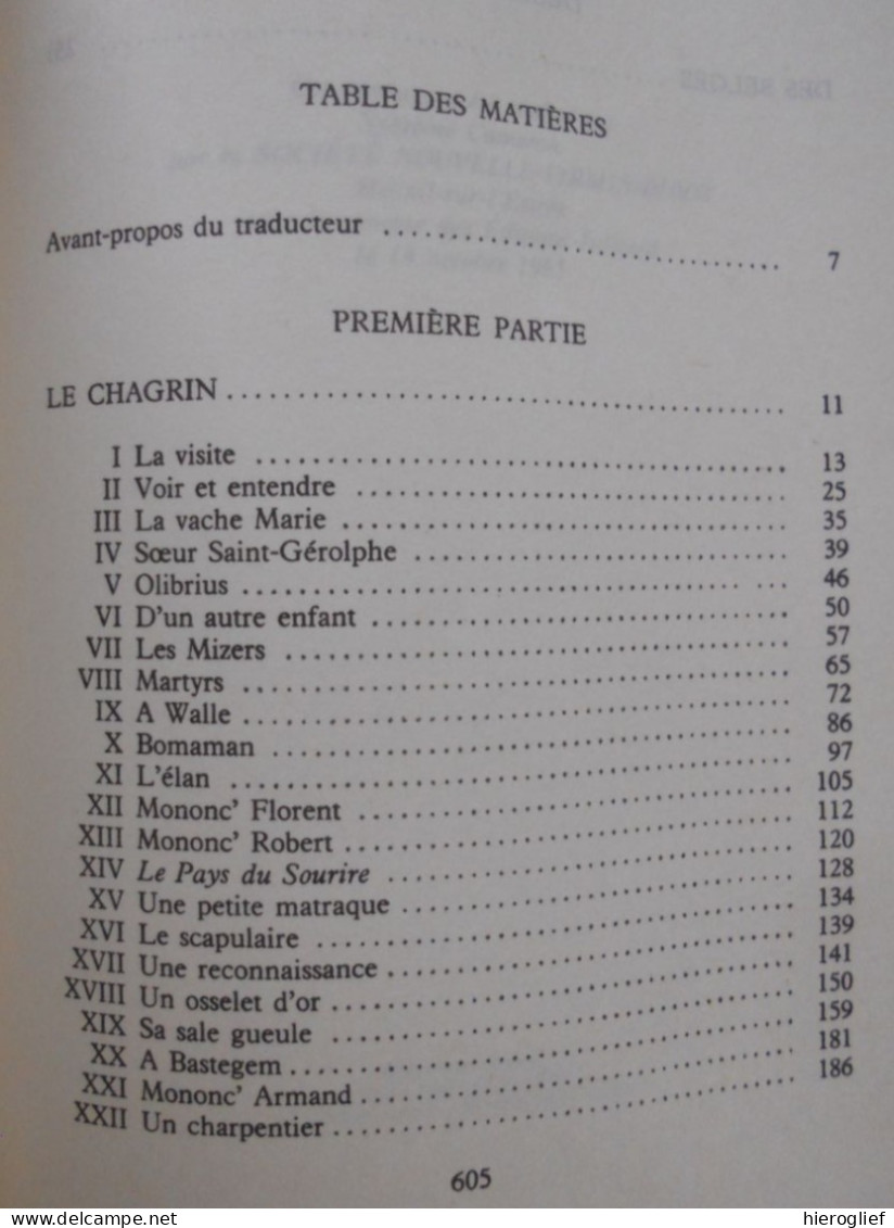 LE CHAGRIN DES BELGES Roman Par Hugo Claus Traduit Par Alain Van Crugten / Paris Julliard - Het Verdriet Van België - Belgian Authors