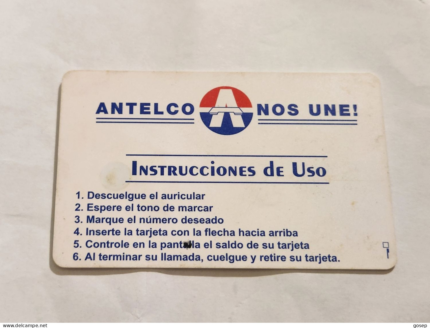 PPARAGUAY-(PY-ANT-0007a)-(15)-antelco-third Chip Issue-(10impulsos)(00192519)-used+1card Prepiad Free - Paraguay