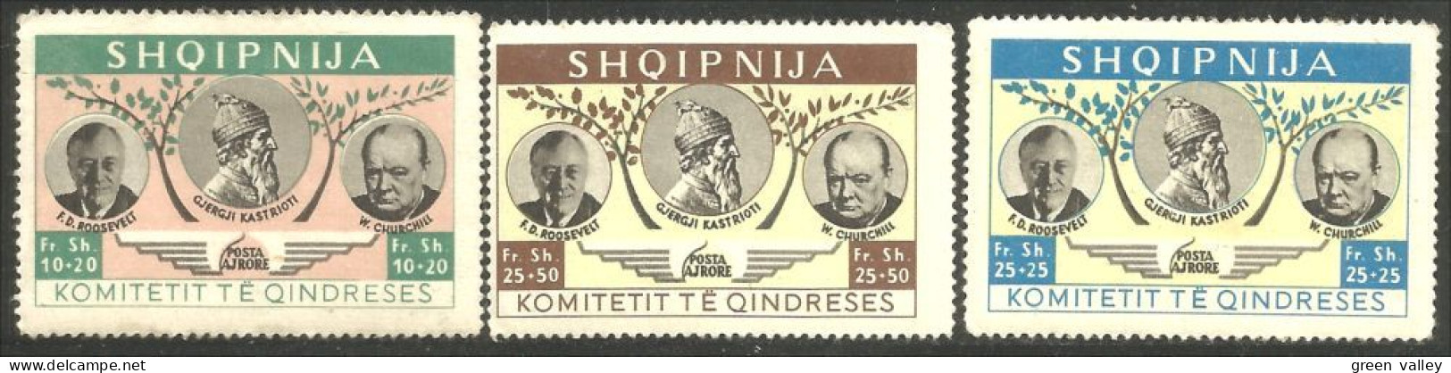120 Albanie Churchill Roosevelt 1952 Kometit MNH ** Neuf SC (ALB-350) - 1962 – Cile