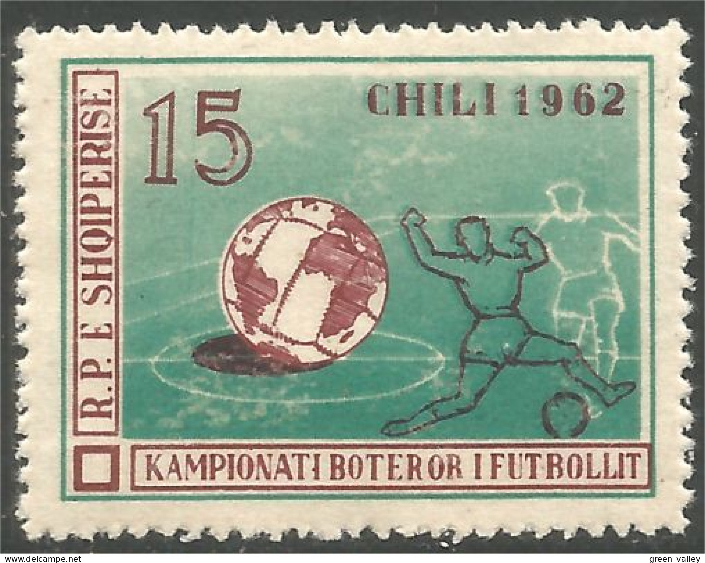 120 Albanie Football Chili 1962 MNH ** Neuf SC (ALB-347) - 1962 – Cile