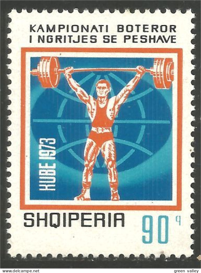 120 Albanie Halterophile Weightlifting Weight Lifting MH * Neuf (ALB-328) - Gewichtheben