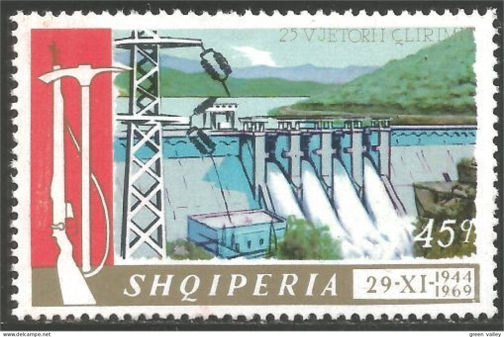 120 Albanie Hydroelectric Station Dam Barrage MH * Neuf (ALB-322) - Acqua