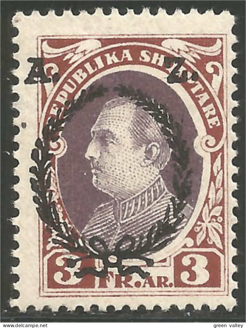 120 Albanie 1927 President Ahmed Zogu Surcharge MH * Neuf (ALB-222) - Albanie