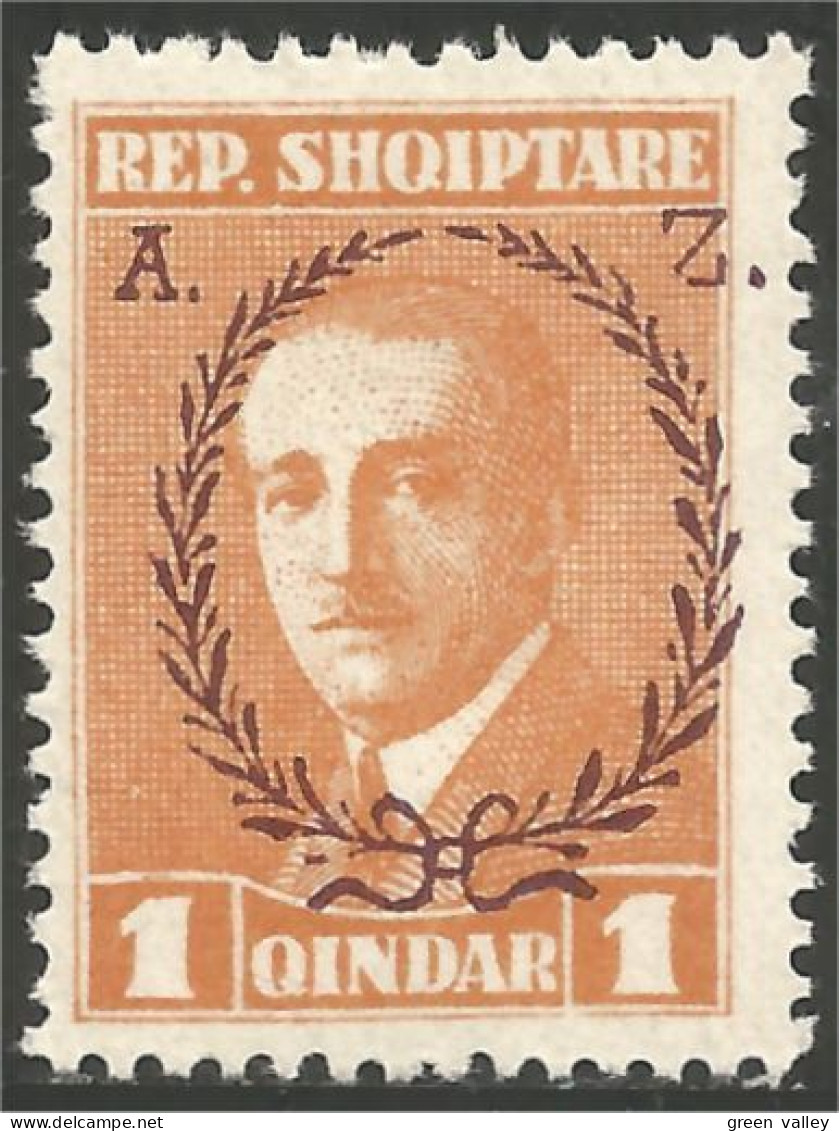 120 Albanie 1927 President Ahmed Zogu Surcharge MNH ** Neuf SC (ALB-226) - Albanie