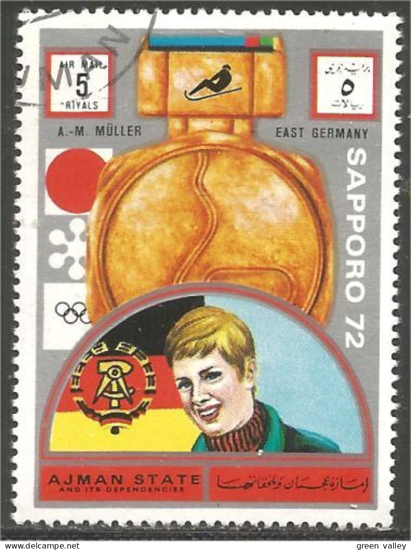 116 Ajman Sapporo 72 Olympics Luge Sled Muller (AJM-188) - Winter 1972: Sapporo