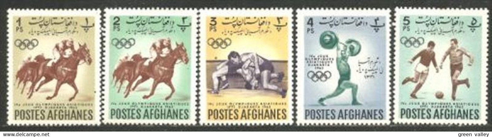 110 Afghanistan Lutte Wrestling Cheval Horse Haltérophilie Wight Lifting Football MH * Neuf (AFG-97) - Afghanistan