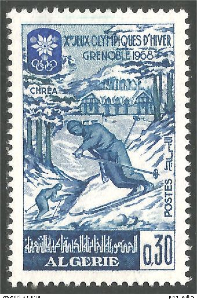 124 Algerie Ski Olympiques Grenoble 1968 MNH ** Neuf SC (ALG-183) - Invierno 1968: Grenoble