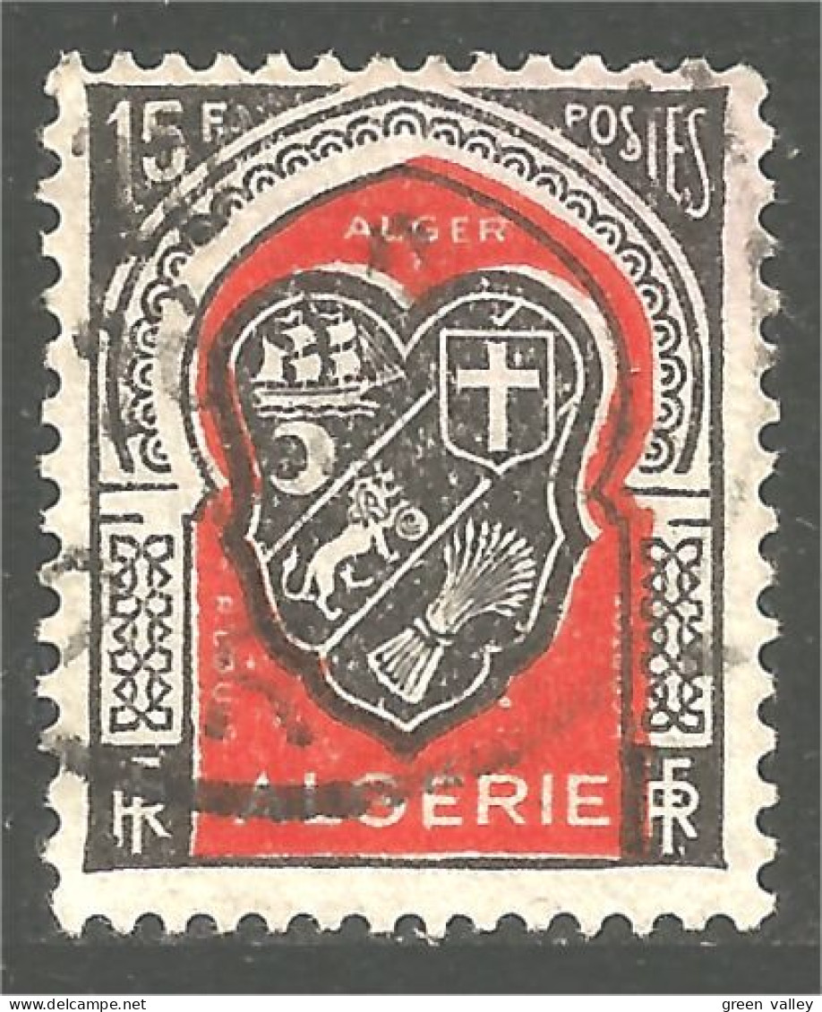 124 Algerie Écusson Blason Armoiries Alger Algiers Coat Arms (ALG-195) - Gebraucht