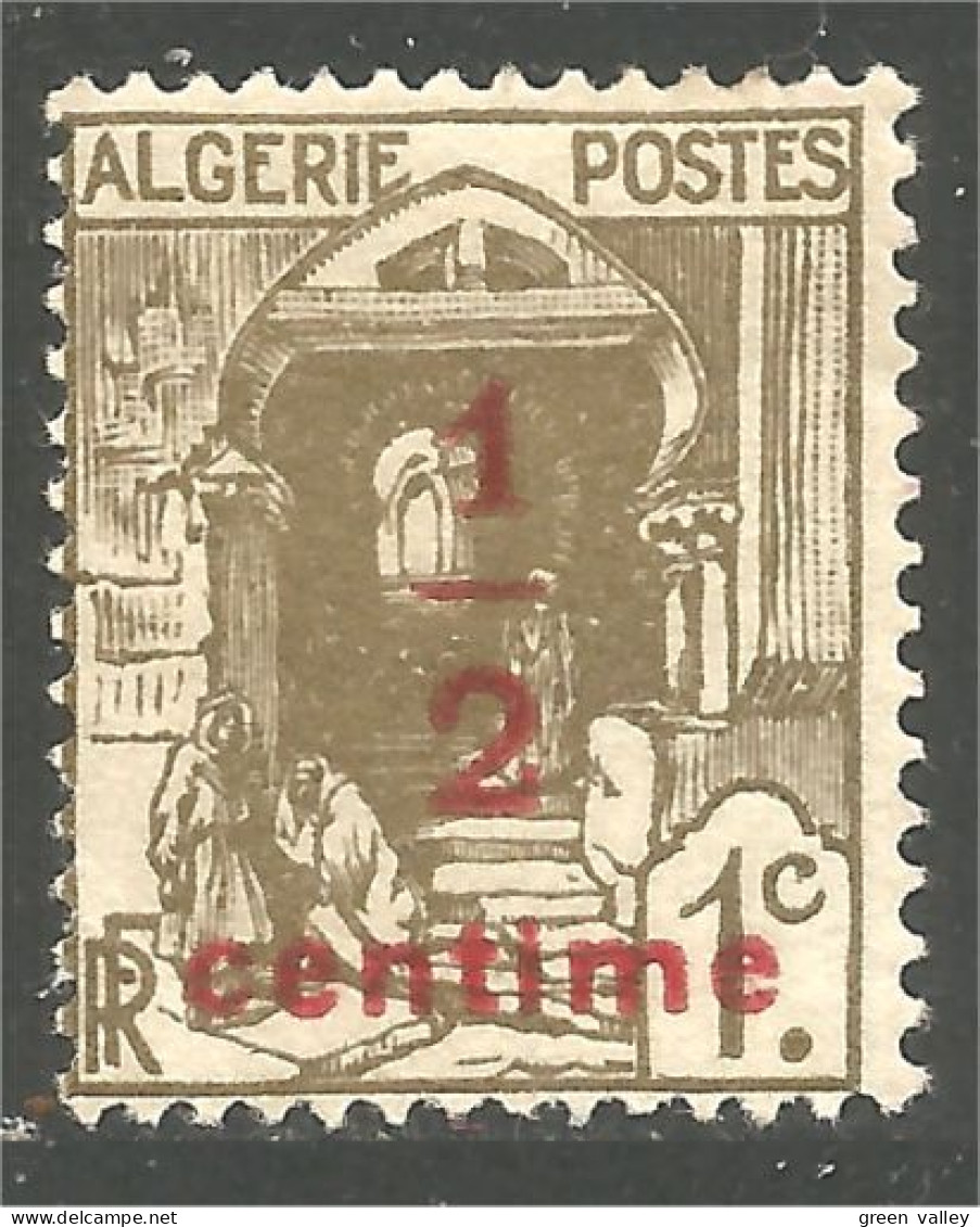 124 Algerie 1926 Eur Kasbah Street Overprint MH * Neuf (ALG-194) - Oblitérés