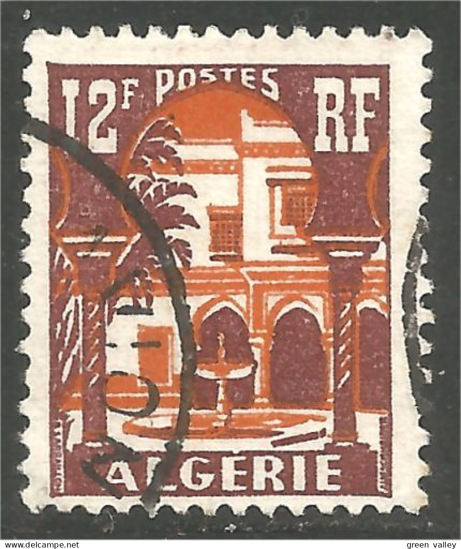 124 Algerie 1954 12f Musée Bardo Museum (ALG-190) - Used Stamps