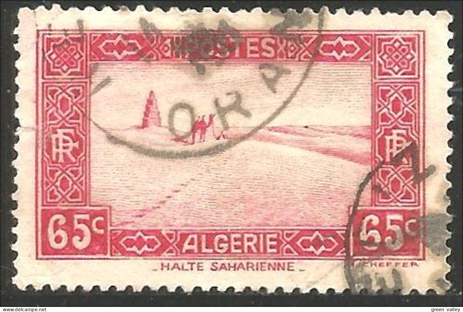 124 Algerie 65c Halte Saharienne Desert Sahara (ALG-181) - Gebraucht