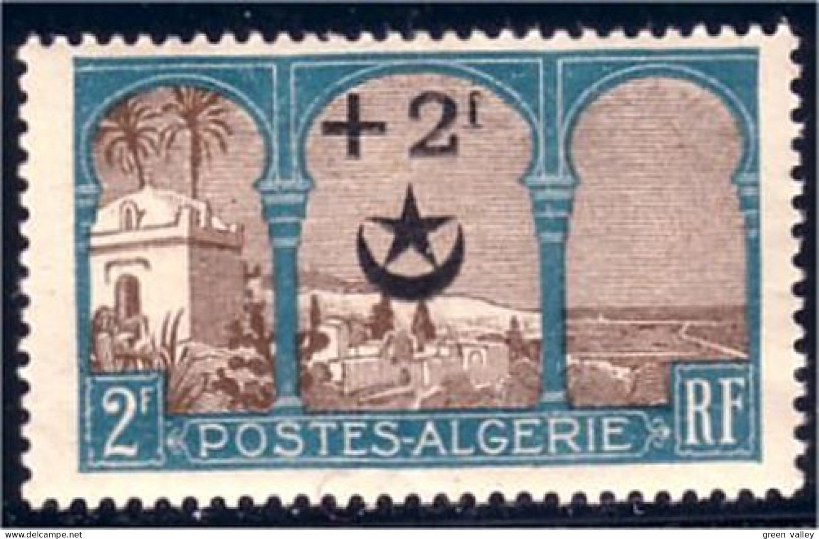 124 Algerie 2f + 2f Alger MH * Neuf (ALG-114) - Other & Unclassified