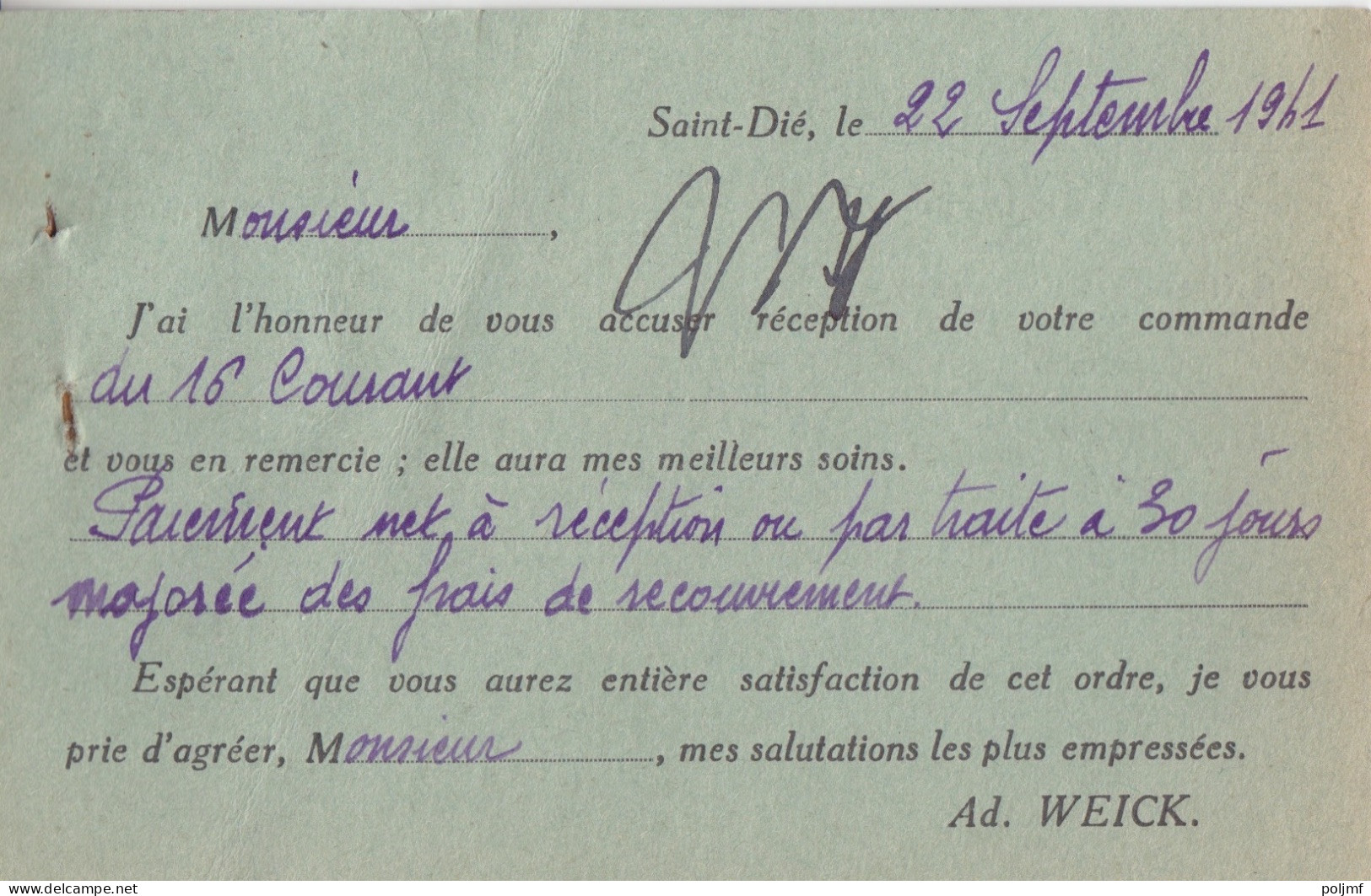 2 CP "Imprimerie Des Ht Vosges" Obl. St Dié En 41 Sur 40c X 2 Mercure N° 413 (tarif Du 1/12/39) Pour Sedan - 1938-42 Mercurio