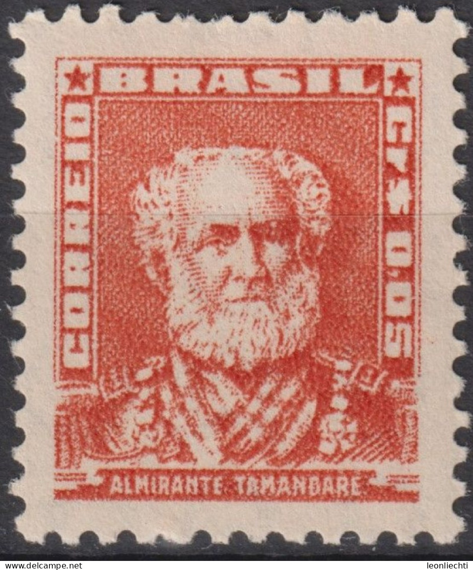 1954 Brasilien ** Mi:BR 847XI, Sn:BR 787, Yt:BR 576, Admiral Tamandaré - Ungebraucht