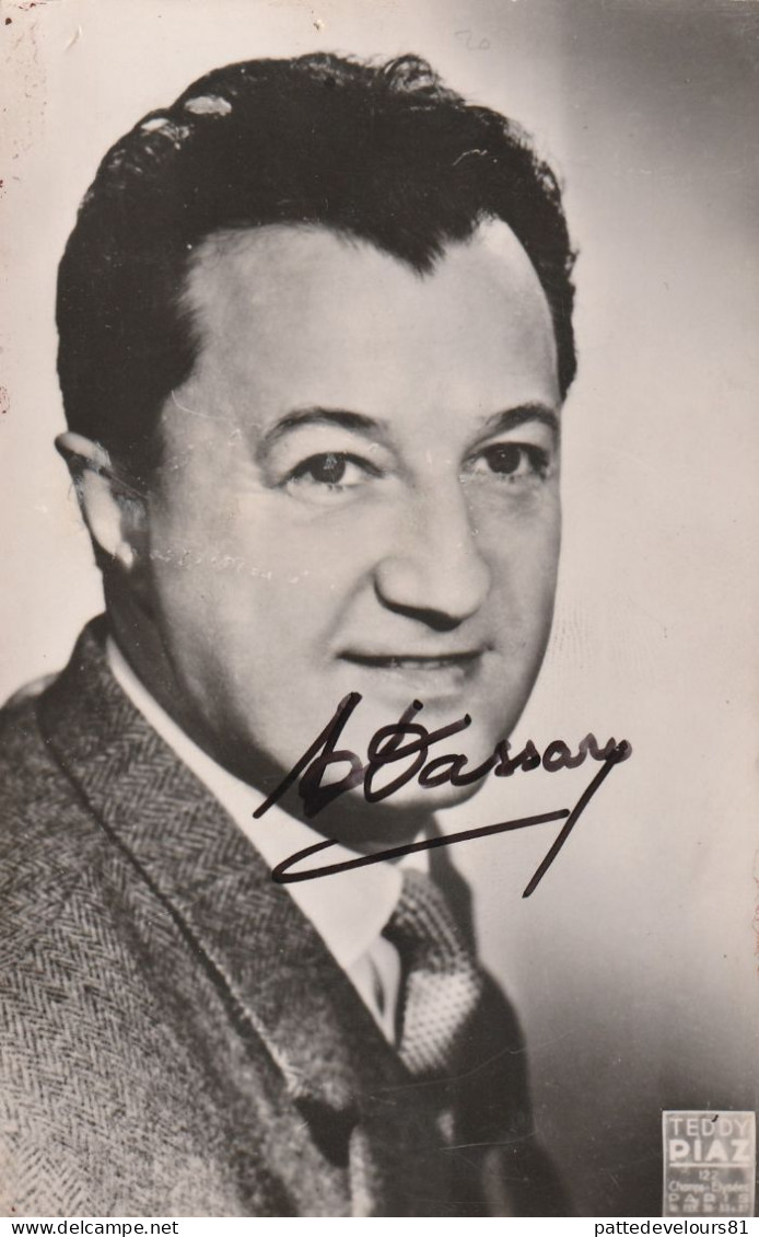Autographe Original Original Autograph Signature à La Main Hand Signed Chanteur Oprérette André DASSARY (64 - BIARRITZ) - Sänger Und Musiker