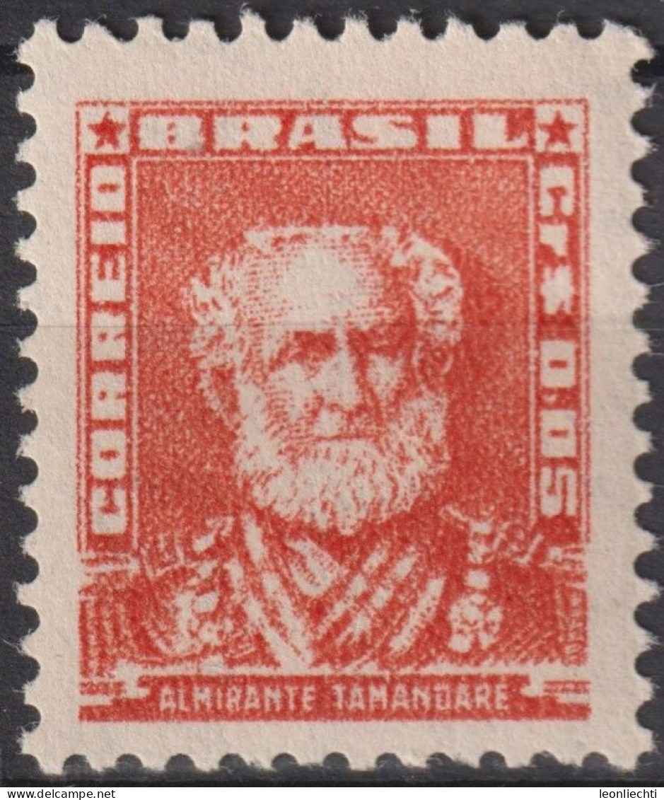 1954 Brasilien ** Mi:BR 847XI, Sn:BR 787, Yt:BR 576, Admiral Tamandaré - Ungebraucht