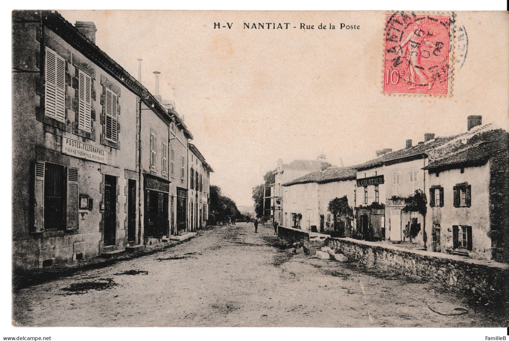 H-V - Nantiat - Rue De La Poste - Nantiat