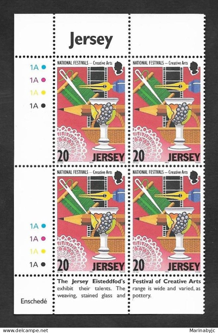 SE)1998 JERSEY, NATIONAL CREATIVE ART FESTIVAL, B/4 MNH - Jersey