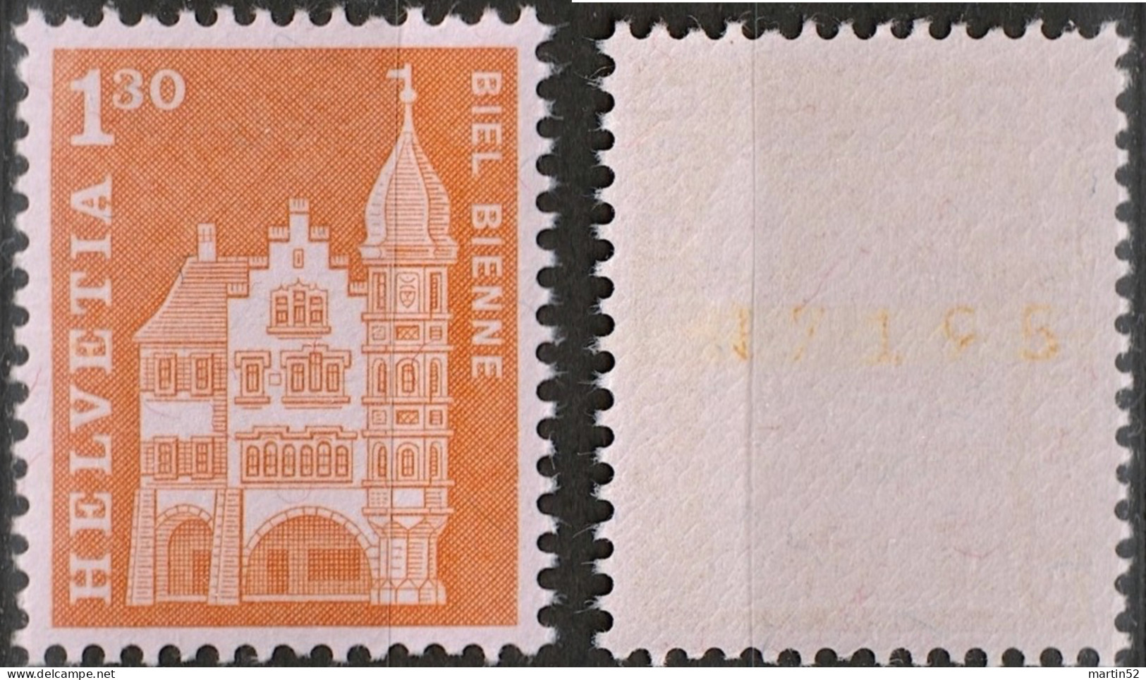 Schweiz Suisse 1963: ROLLEN MIT NUMMER L7195 AVEC N° Zu 391RM.01 / Mi 764R ** Postfrisch MNH (Zumstein CHF 7.50) - Francobolli In Bobina