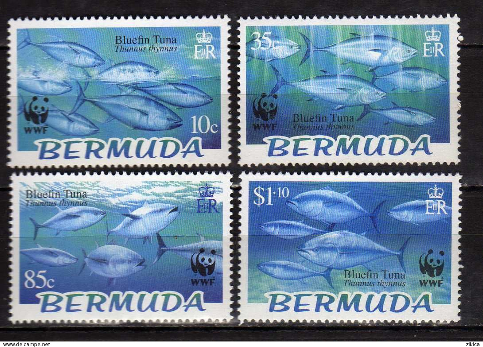 Bermuda - 2004 Endangered Species - Bluefin Tuna.WWF. MNH** - Bermuda