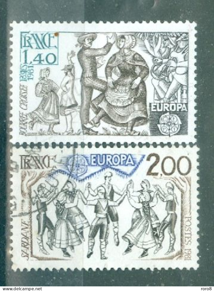 FRANCE - N°2138 Et 2139 Oblitéré - Europa. Folklore. Danses Traditionnelles. - 1981