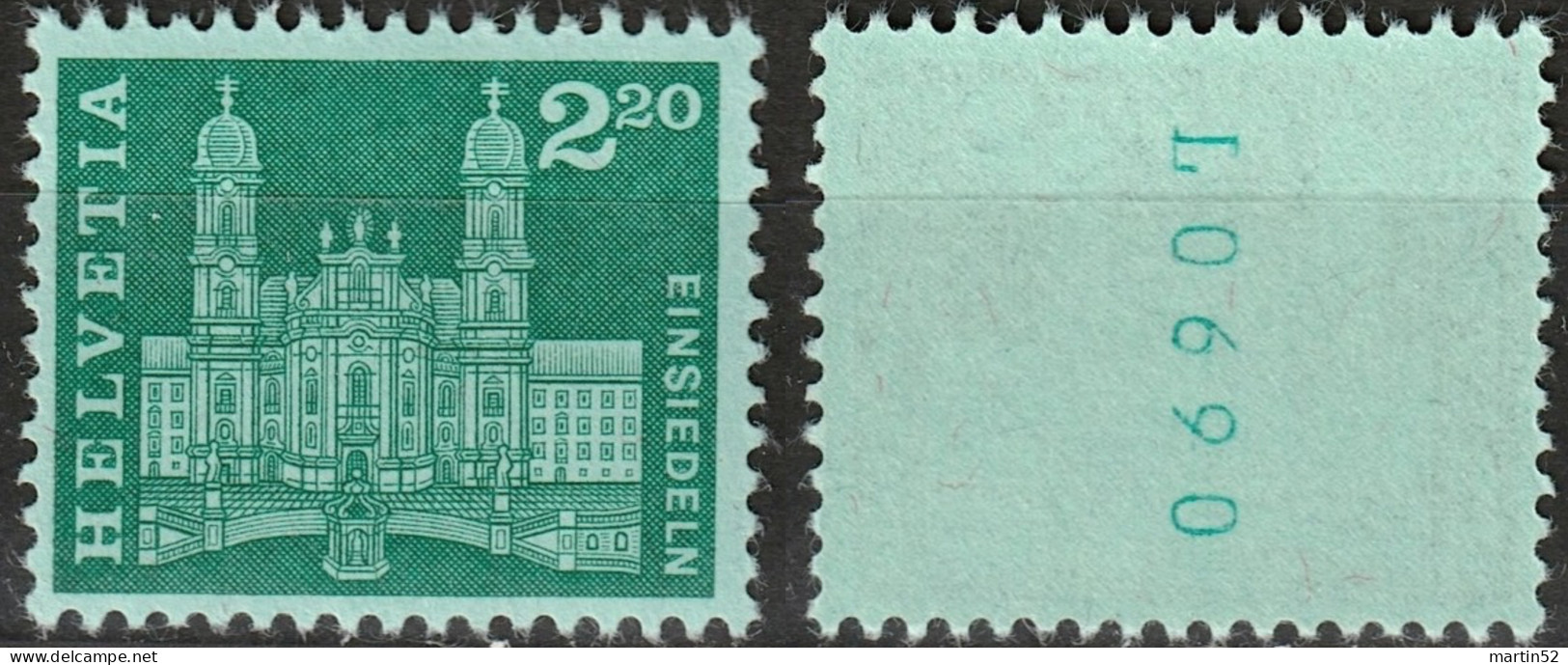 Schweiz Suisse 1963: ROLLEN MIT NUMMER L0690 AVEC N° Zu 393RM.01 / Mi 766R ** Postfrisch MNH (Zumstein CHF 13.00) - Rollen