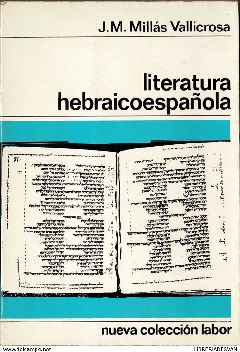 Literatura Hebraicoespañola - J. M. Millás Vallicrosa - Filosofie & Psychologie