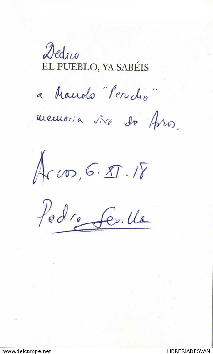 El Pueblo, Ya Sabéis (dedicado) - Pedro Sevilla - Filosofía Y Sicología