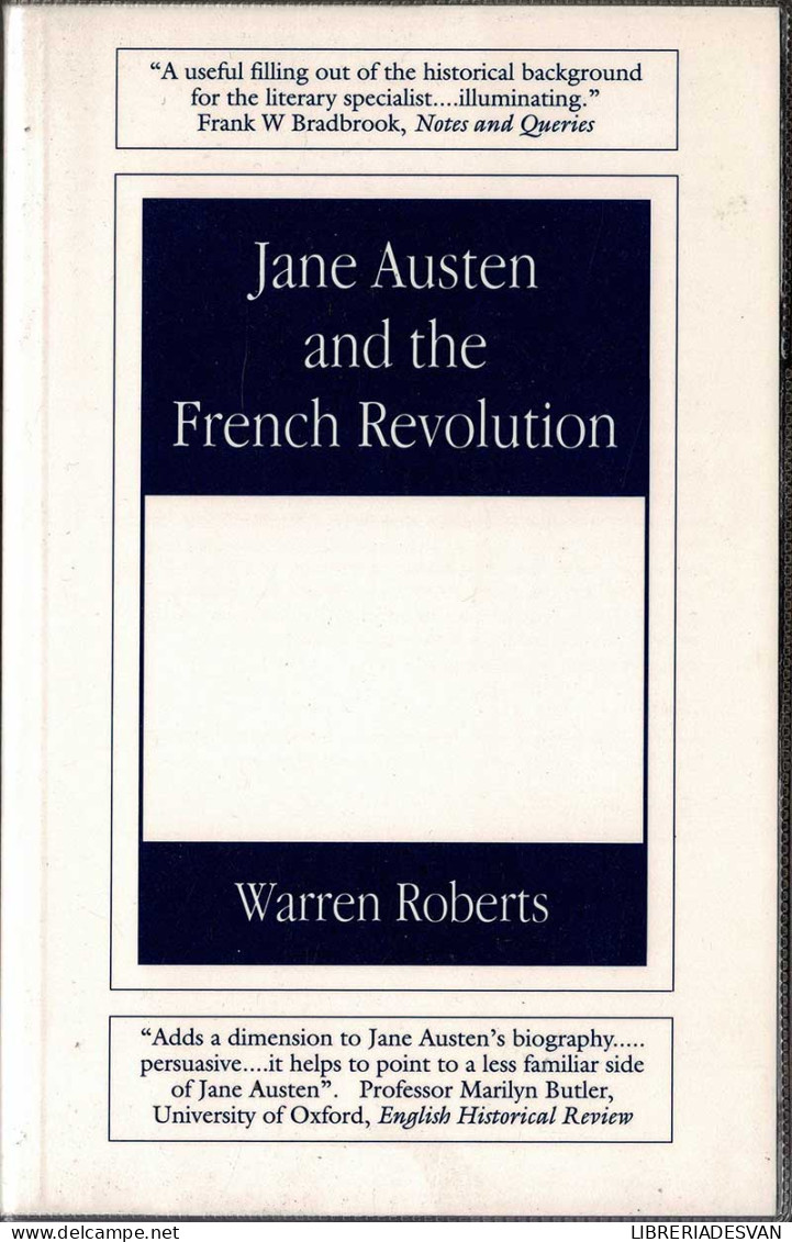 Jane Austen And The French Revolution - Warren Roberts - Filosofie & Psychologie