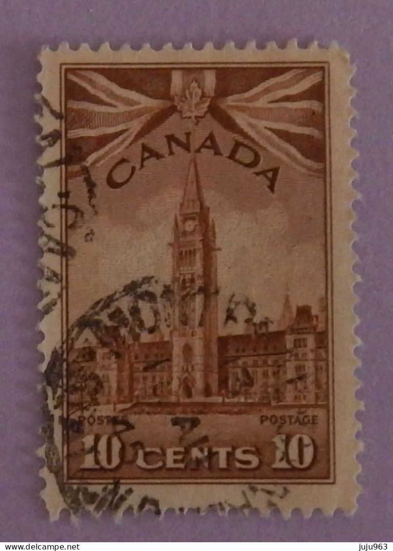 CANADA YT 213 OBLITÉRÉ "LE PARLEMENT" ANNÉES 1943/1948 - Usados