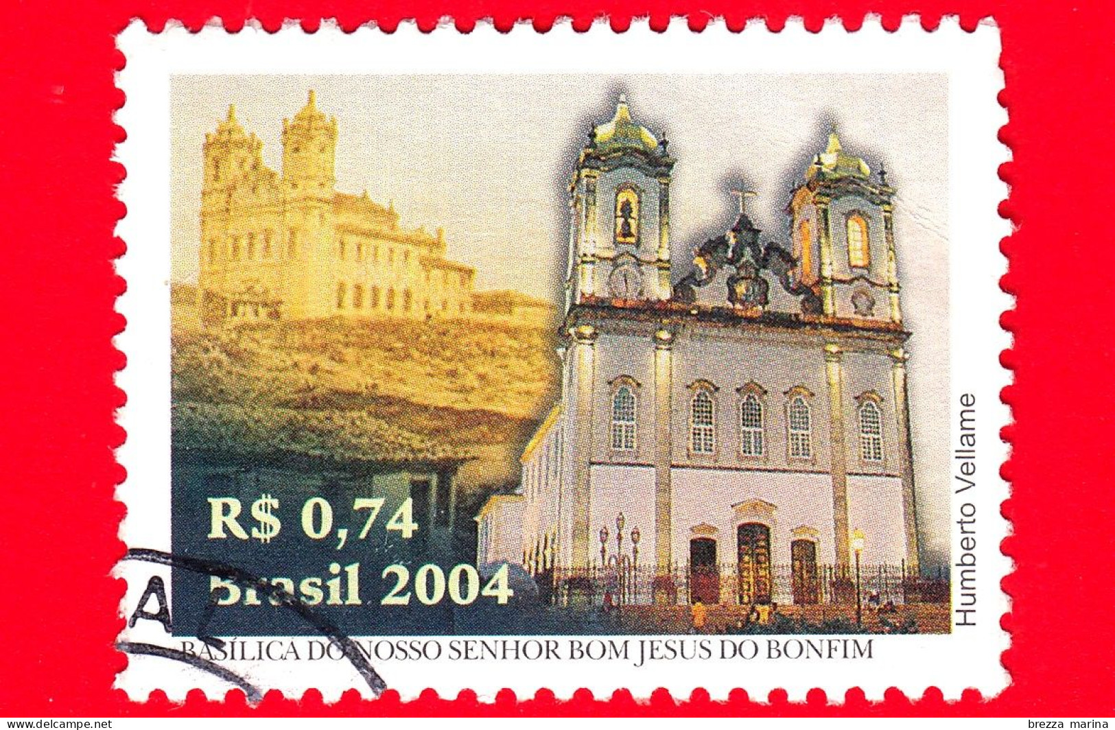 BRASILE - Usato - 2004 - 250 Anni Della Basilica Di Nosso Senhor Bom Jesus Do Bonfim - 0.74 - Oblitérés