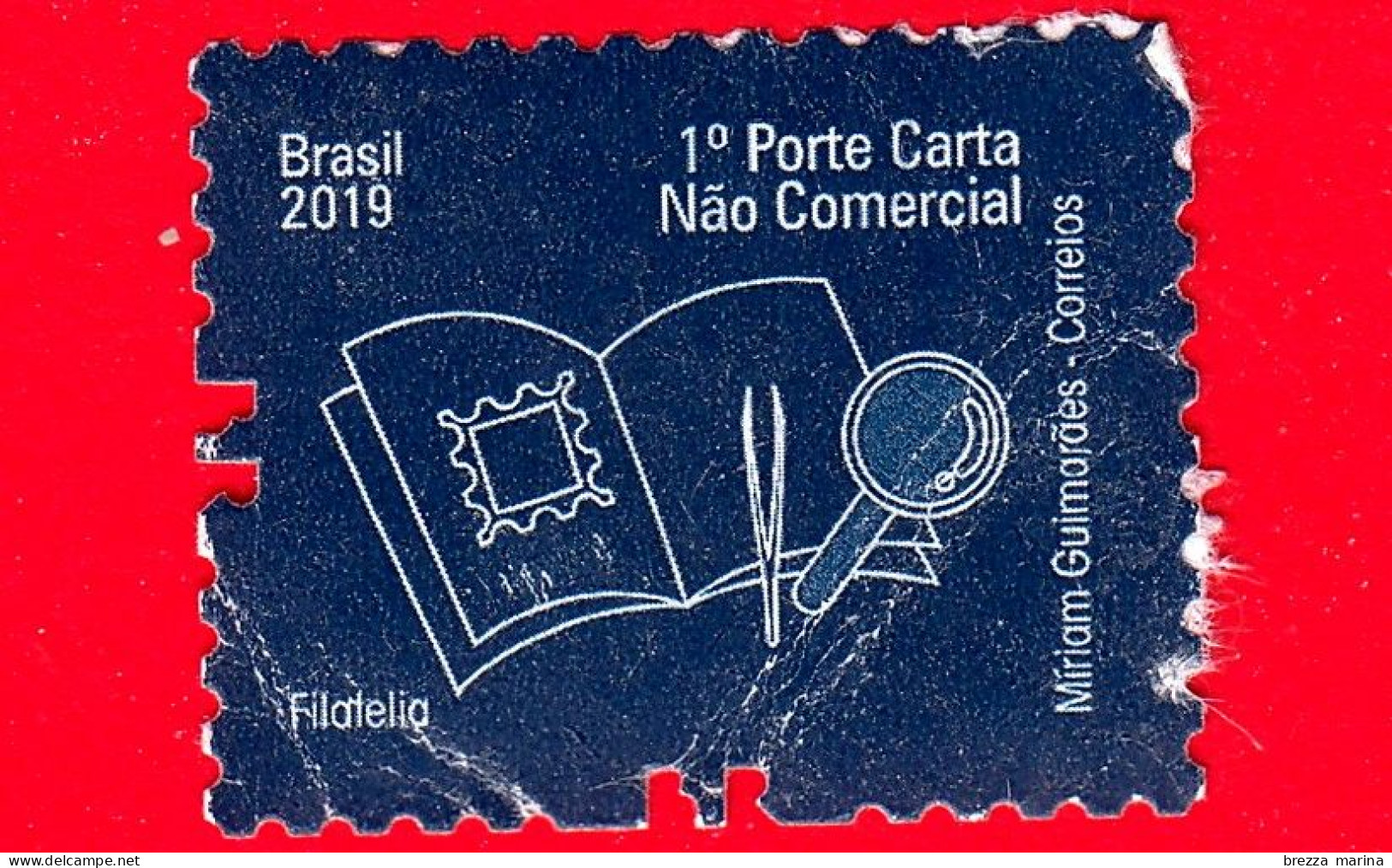 BRASILE - Usato - 2019 - Definitivi - Servizi Postali - Filatelia - 1 Porte - No Valore Facciale - Used Stamps