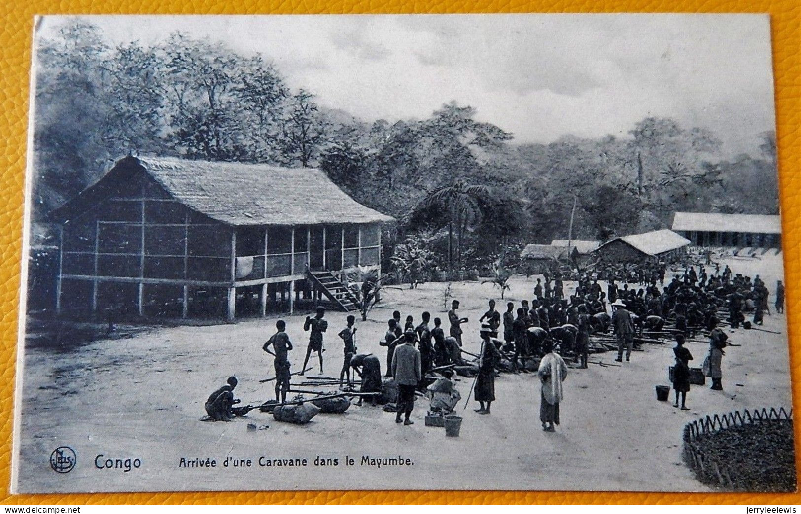 CONGO BELGE -  Arrivée D'une Caravane Dans Le Mayumbe - Congo Belge