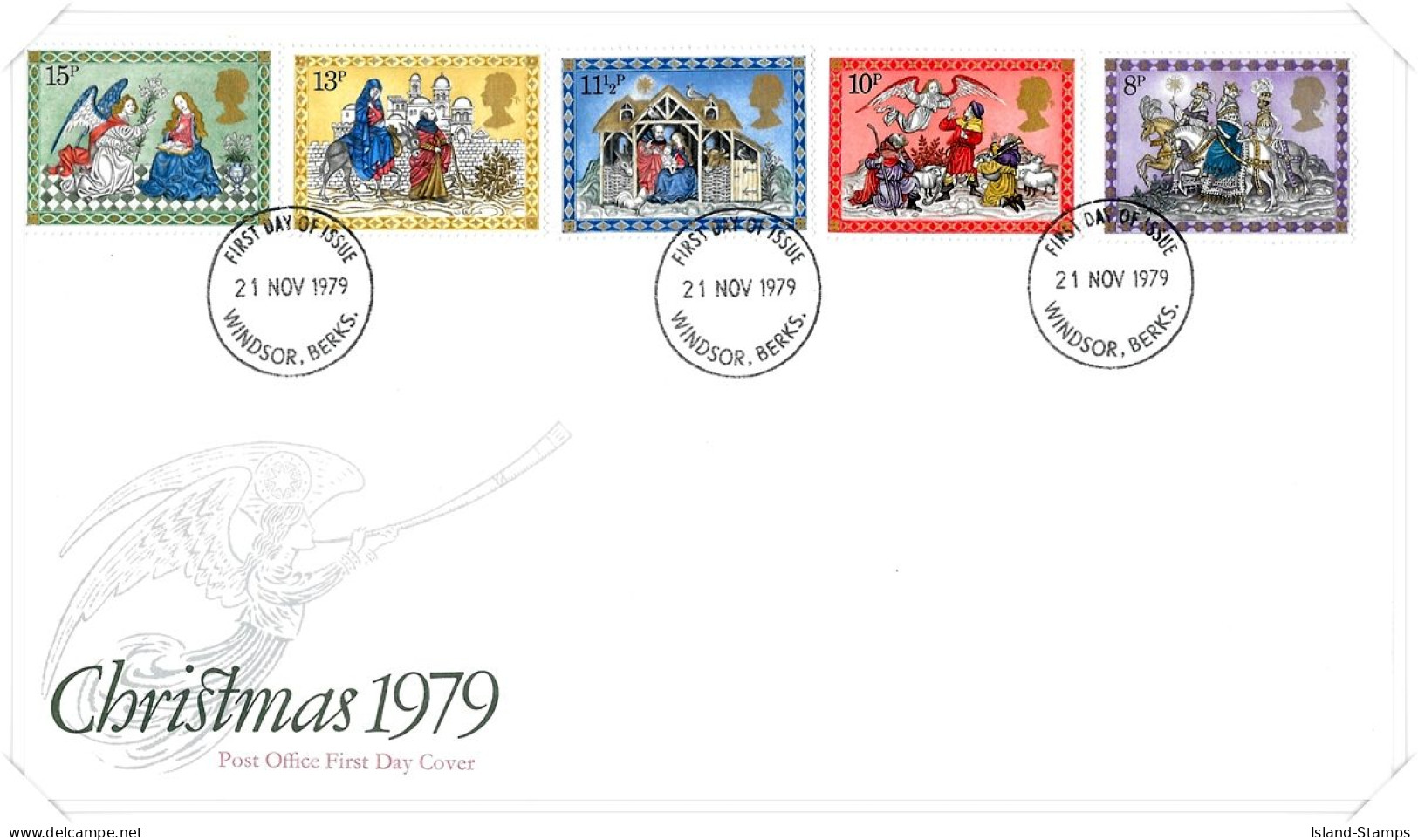 1979 Christmas (2) Unaddressed FDC Tt - 1971-1980 Dezimalausgaben