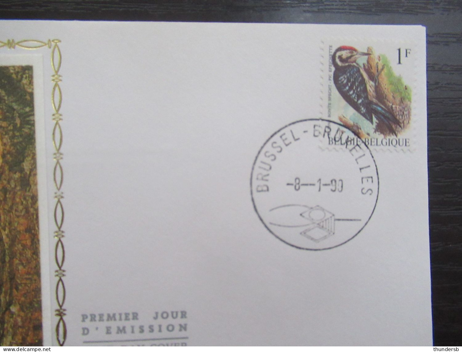 FDC Zijde 2349 'Buzin: Kleine Bonte Specht' - 1991-2000