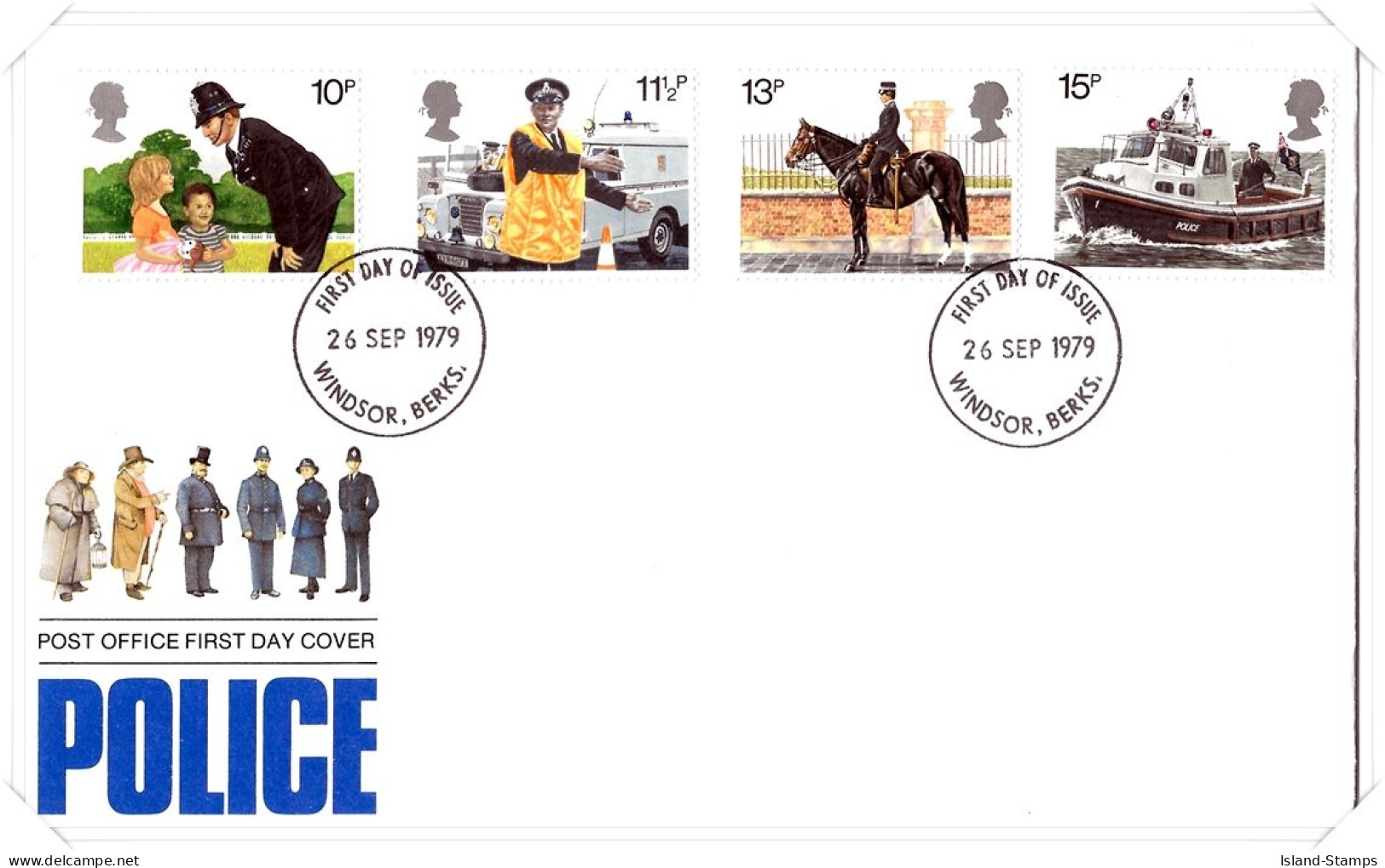 1979 Police Unaddressed FDC Tt - 1971-1980 Em. Décimales