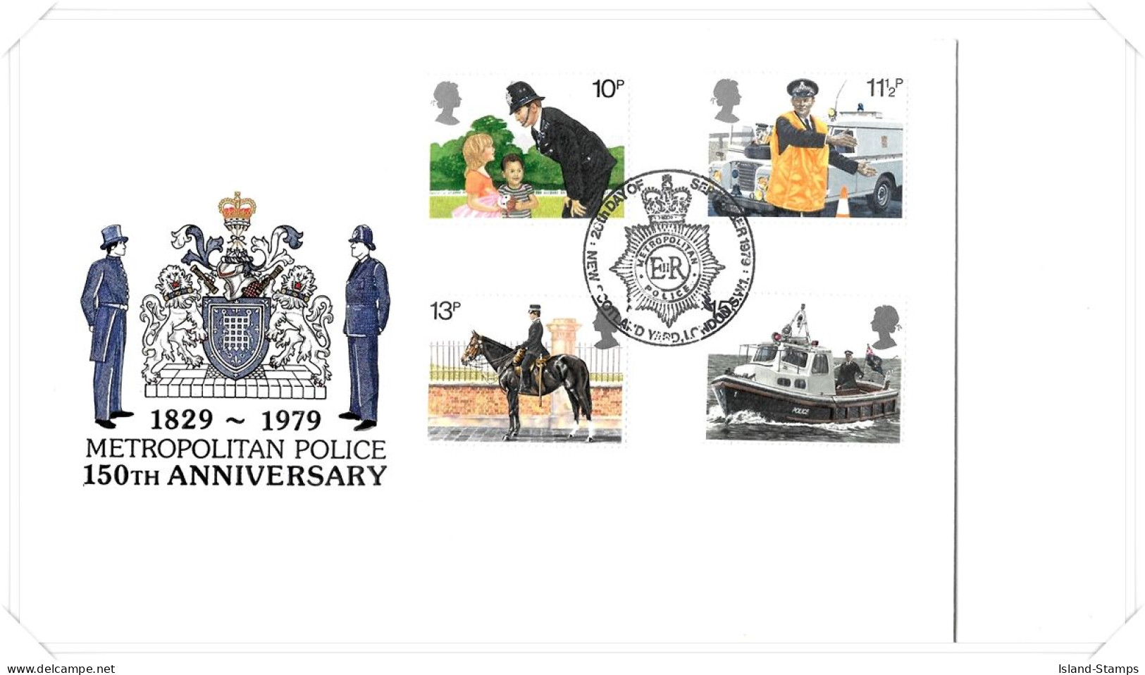 1979 Police Unaddressed FDC Tt - 1971-1980 Decimal Issues