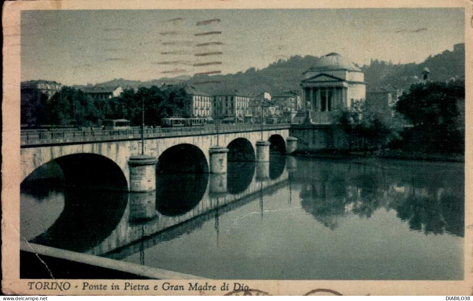 TORINO   ( ITALIE )       PONTE IN PIETRA E GRAN MADRE DI DIO _ PIEMONTE - Bridges