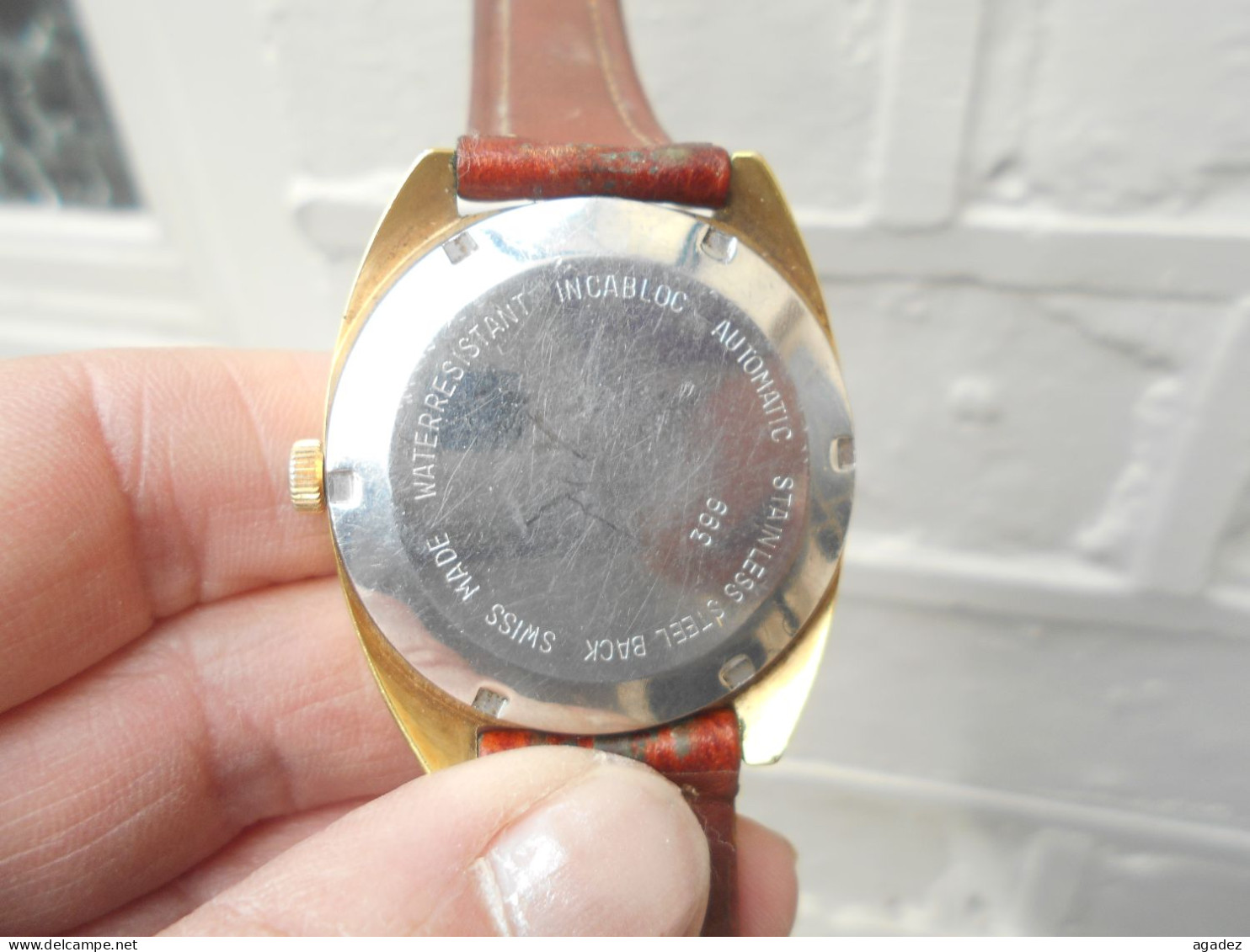 Ancienne Montre Jaquet Droz Automatic 25 Jewels Incabloc Numerotée 399 - Horloge: Antiek