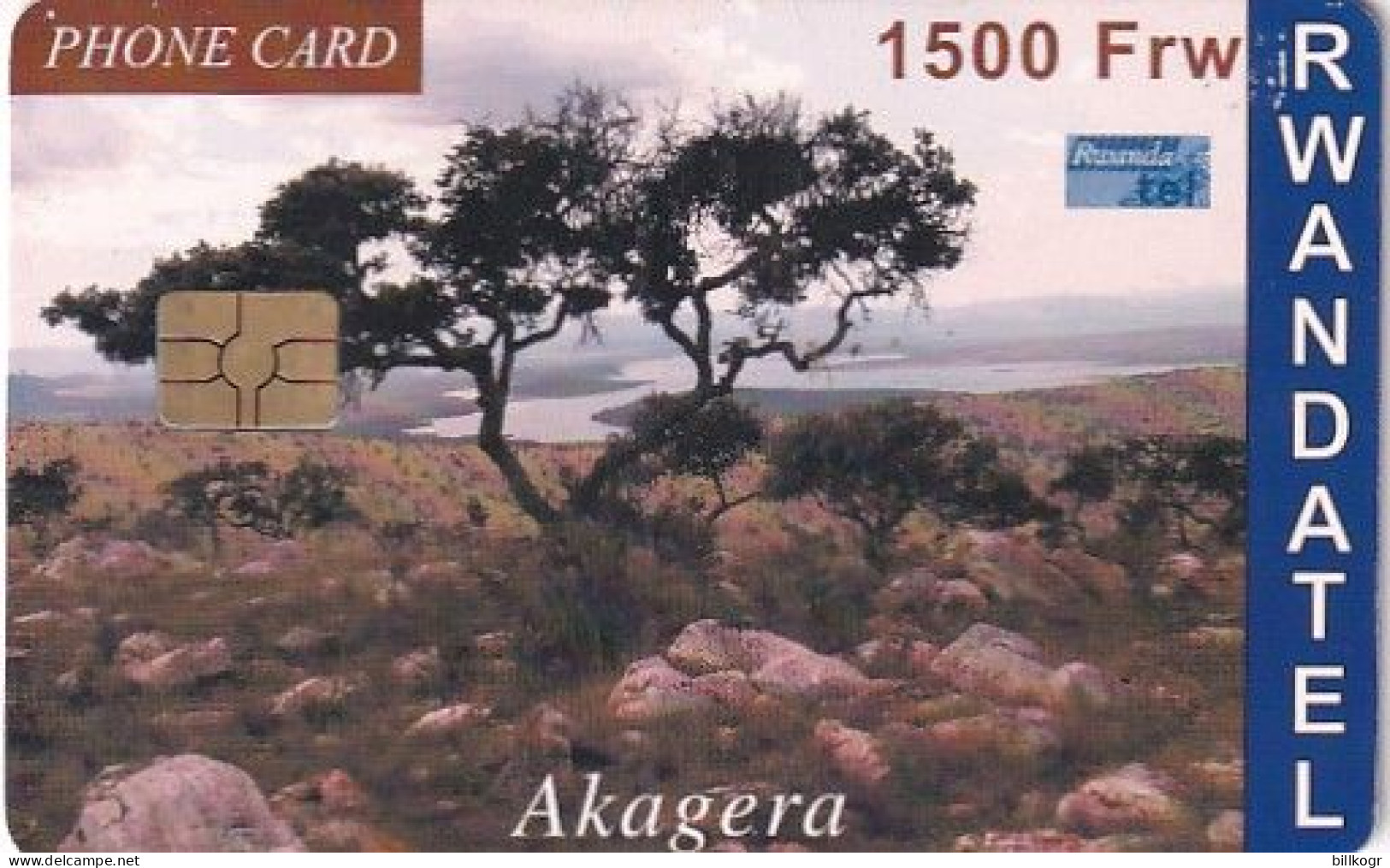 RWANDA - Akagera, First Chip Issue 1500 Frw, Used - Rwanda