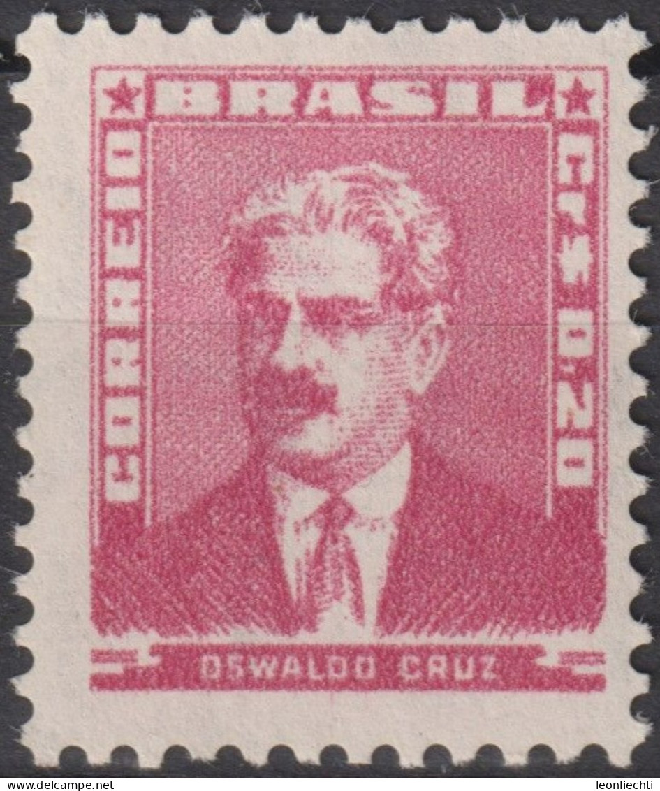 1954 Brasilien *F Mi:BR 849XI, Sn:BR 789, Yt:BR 578, Oswaldo Cruz - Unused Stamps