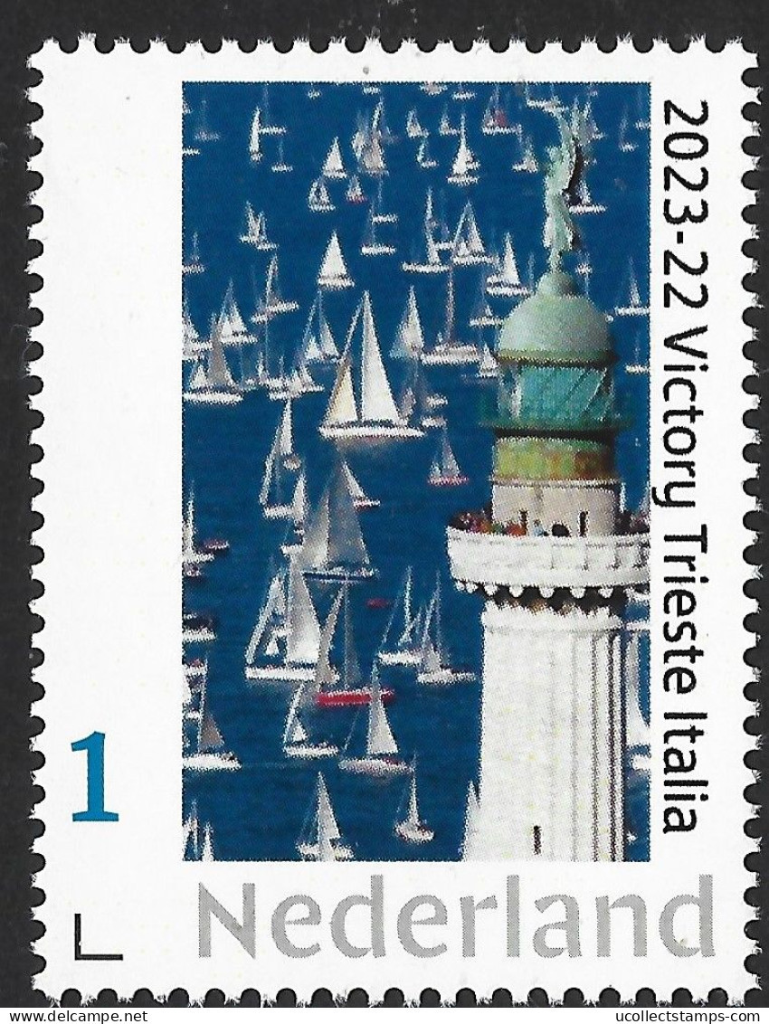 Nederland  2023-22 Vuurtorn - Lighthouse:  Victory Trieste Italy   Sailboats   Postfris/mnh/sans Charnier - Timbres Personnalisés