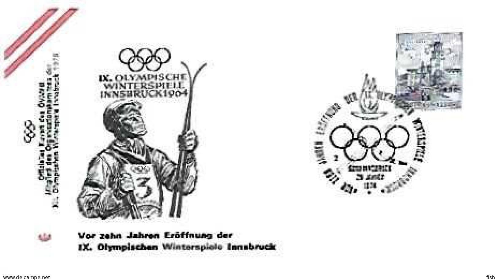 Austria & FDC IX Olympische Winterspiele Innsbruck 1974 (68768) - FDC