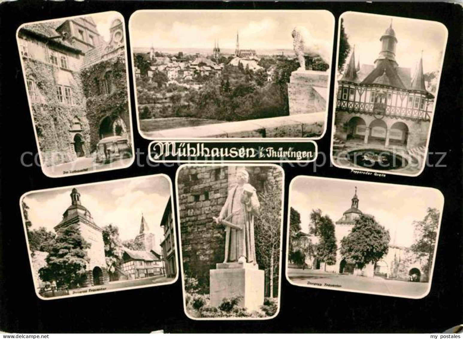 72646339 Muehlhausen Thueringen Rathaushof Panorama Popperoder Quelle Thomas Mue - Muehlhausen