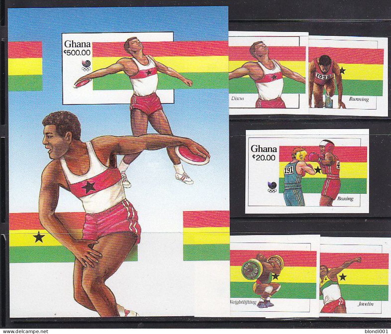 Olympics 1988 - Boxing - GHANA - S/S+Set Imperf. MNH - Sommer 1988: Seoul