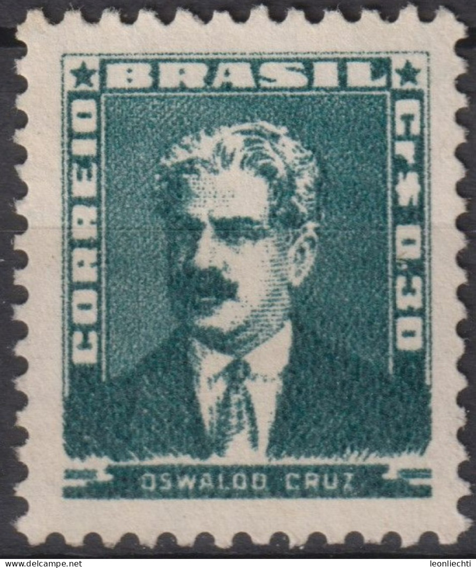 1954 Brasilien * Mi:BR 850XI, Sn:BR 790, Yt:BR 579, Oswaldo Cruz - Neufs