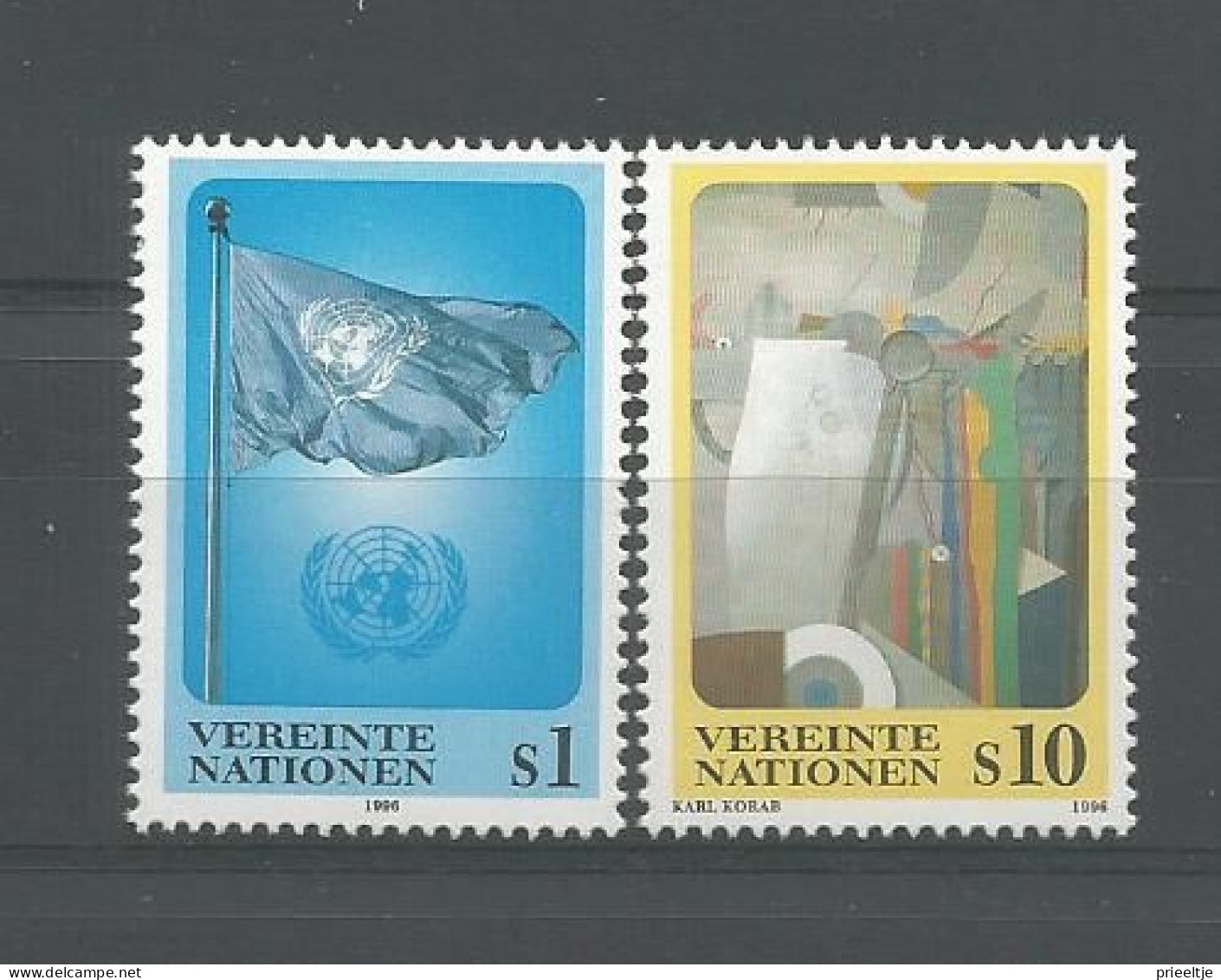 United Nations V. 1996 Definitif Y.T. 223/224 ** - Ongebruikt